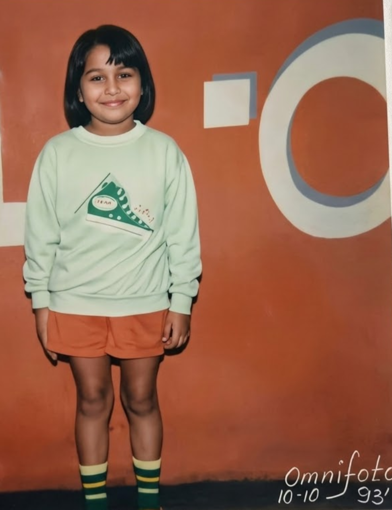 Lua Salazar de niña en Managua, Nicaragua,