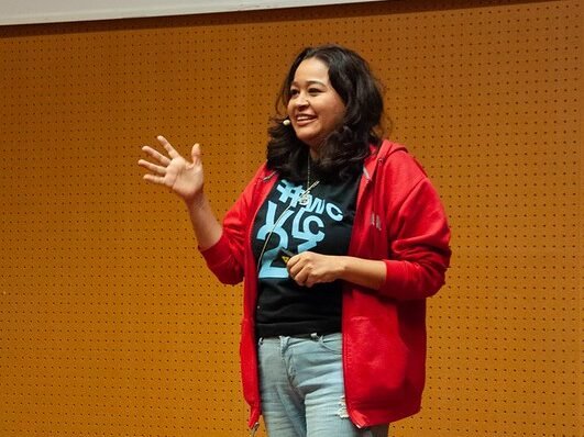 Lua Salazar en WordCamp Valencia,
